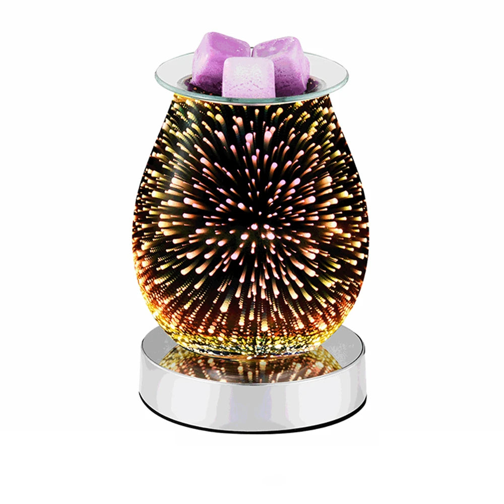 3D Firework Lamp w/ Candle Holder