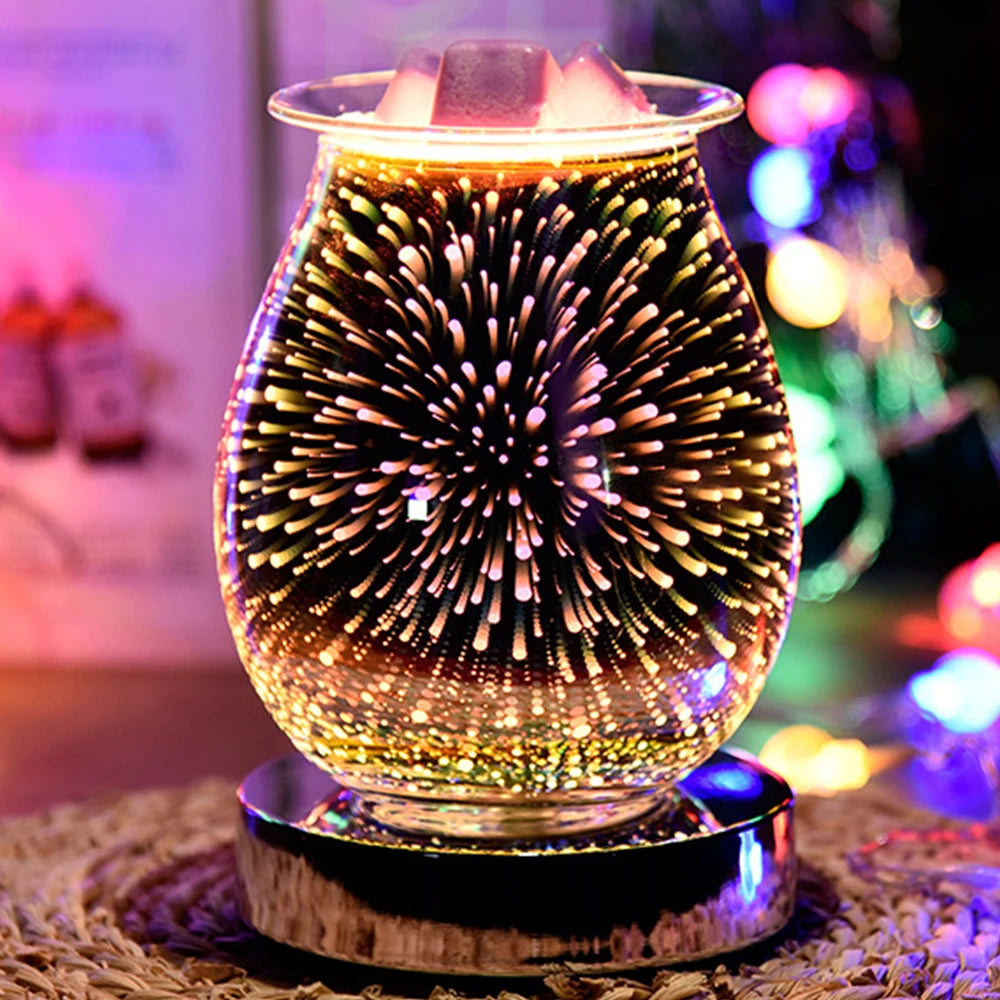 3D Firework Lamp w/ Candle Holder