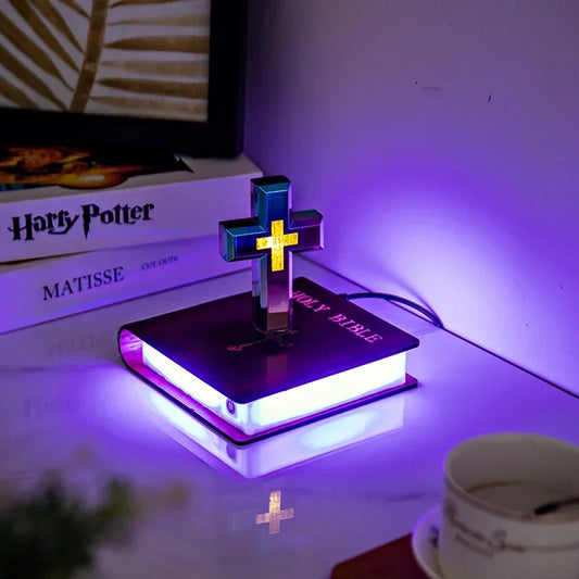 Levitating Cross On A Bible